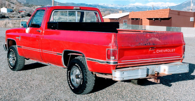 1985 chevrolet silverado truck 4x4 squarebody k10 v10 c10