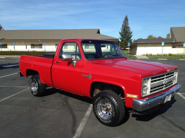 1987 chevy short bed 4x4 rust free