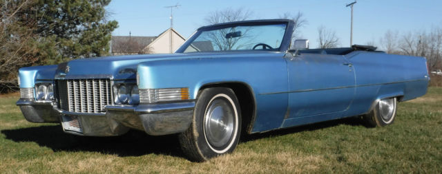 1970 cadillac deville convertible 2-door 7.7l 472ci