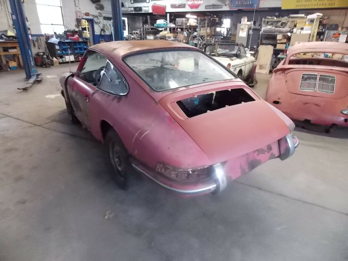 1966 porsche 912 rolling body, restoration project 3 gauge dash