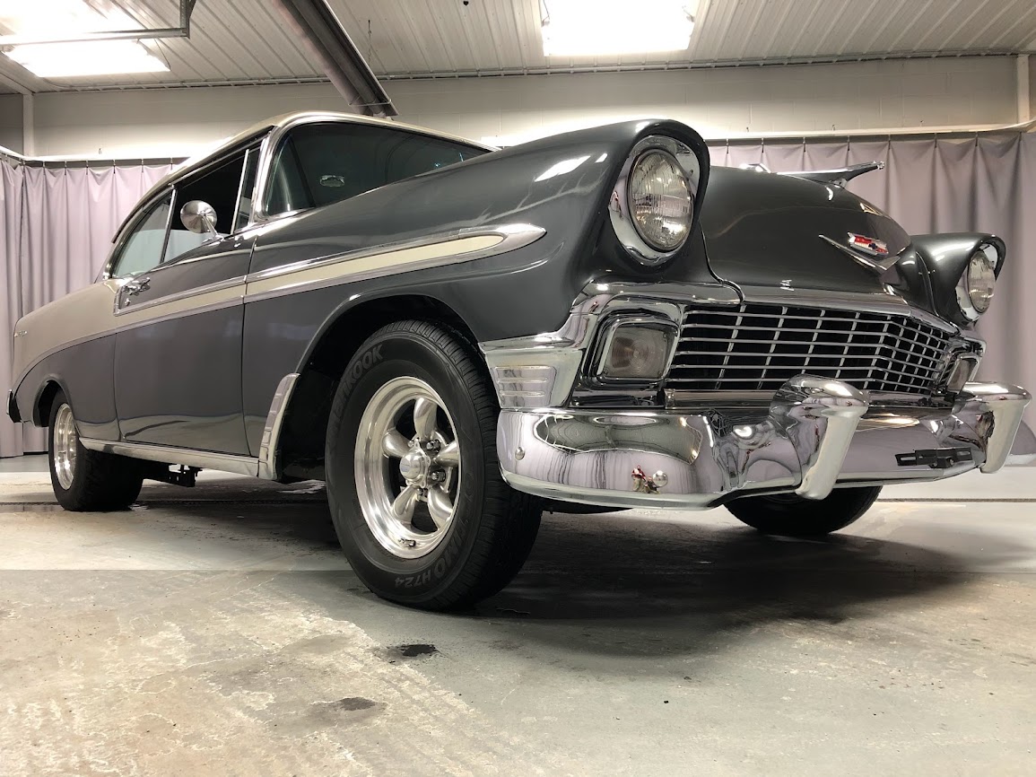 383-powered 1956 chevrolet bel air sport coupe 4-speed