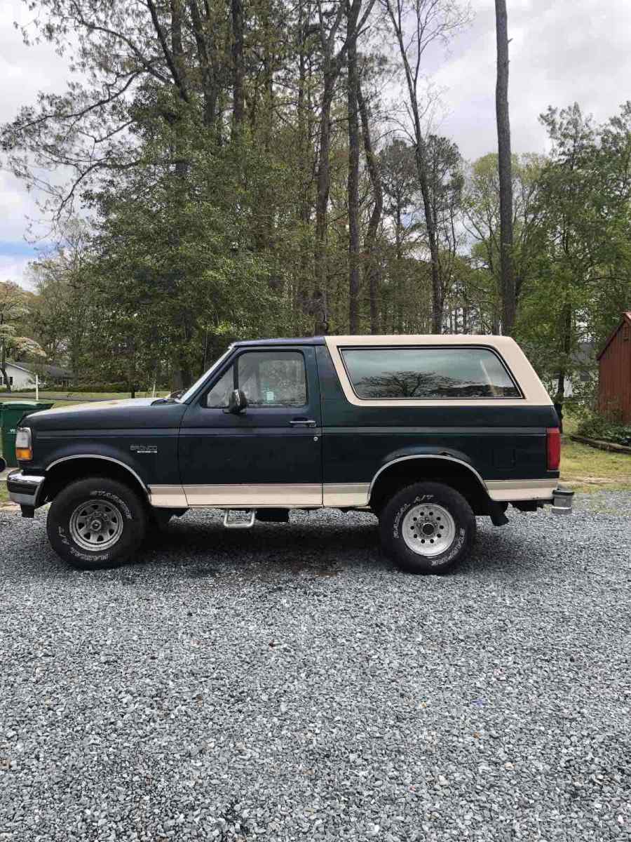 1993 ford bronco suv green 4wd automatic u100