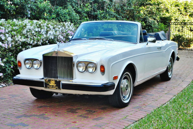just serviced major 1980 rolls royce corniche convertible 57304 miles must see