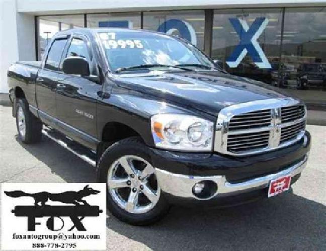 used 2007 dodge ram 1500 4wd quad cab 140.5" slt 4x4 truck, 63,800 miles in painted post, ny