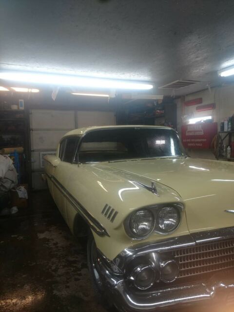 1958 chevrolet biscayne coupe yellow rwd manual biscayne