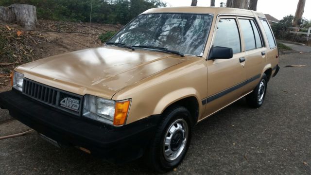 toyota tercel 4x4 wagon. 2 owner. ca born. all orig. not sr5