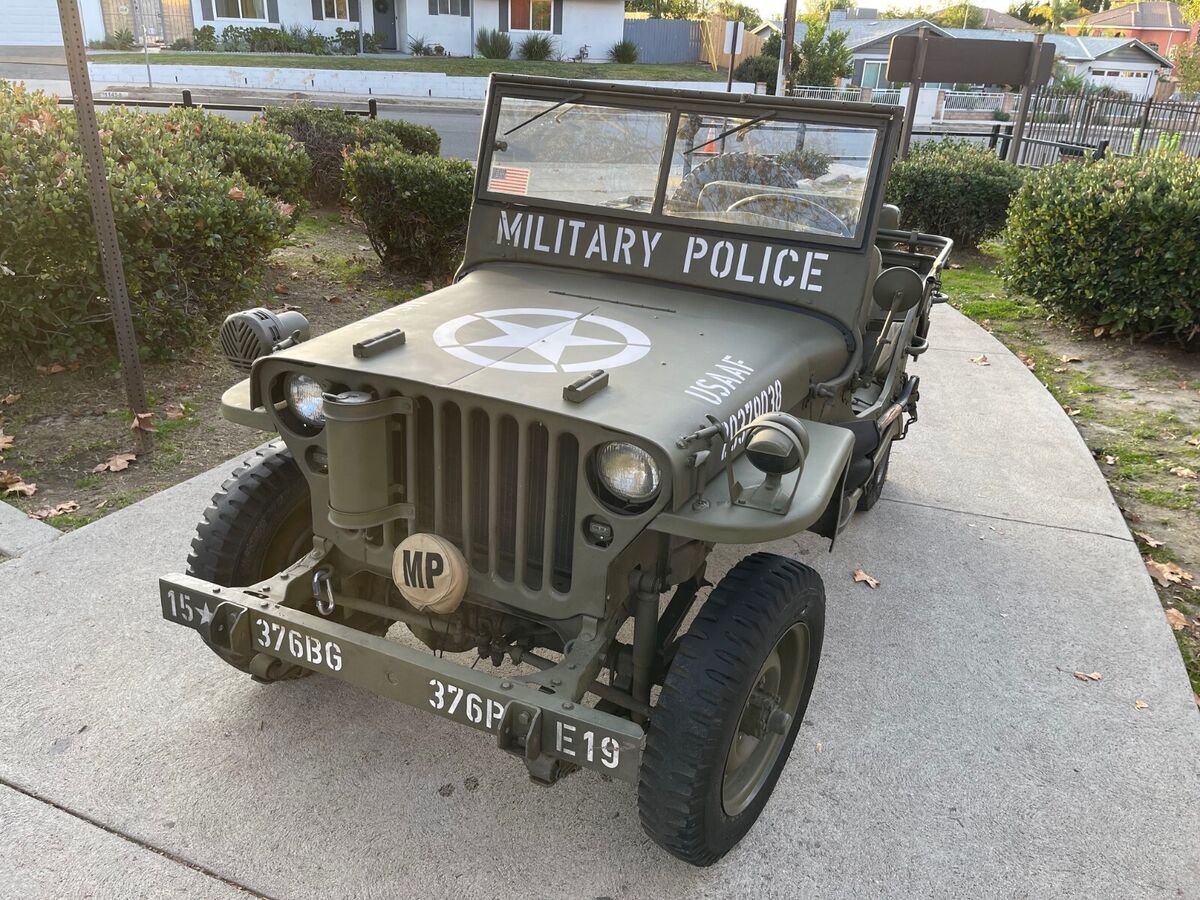1944 jeep mb gpw ford california rust free car. runs well. ww2 cj willys