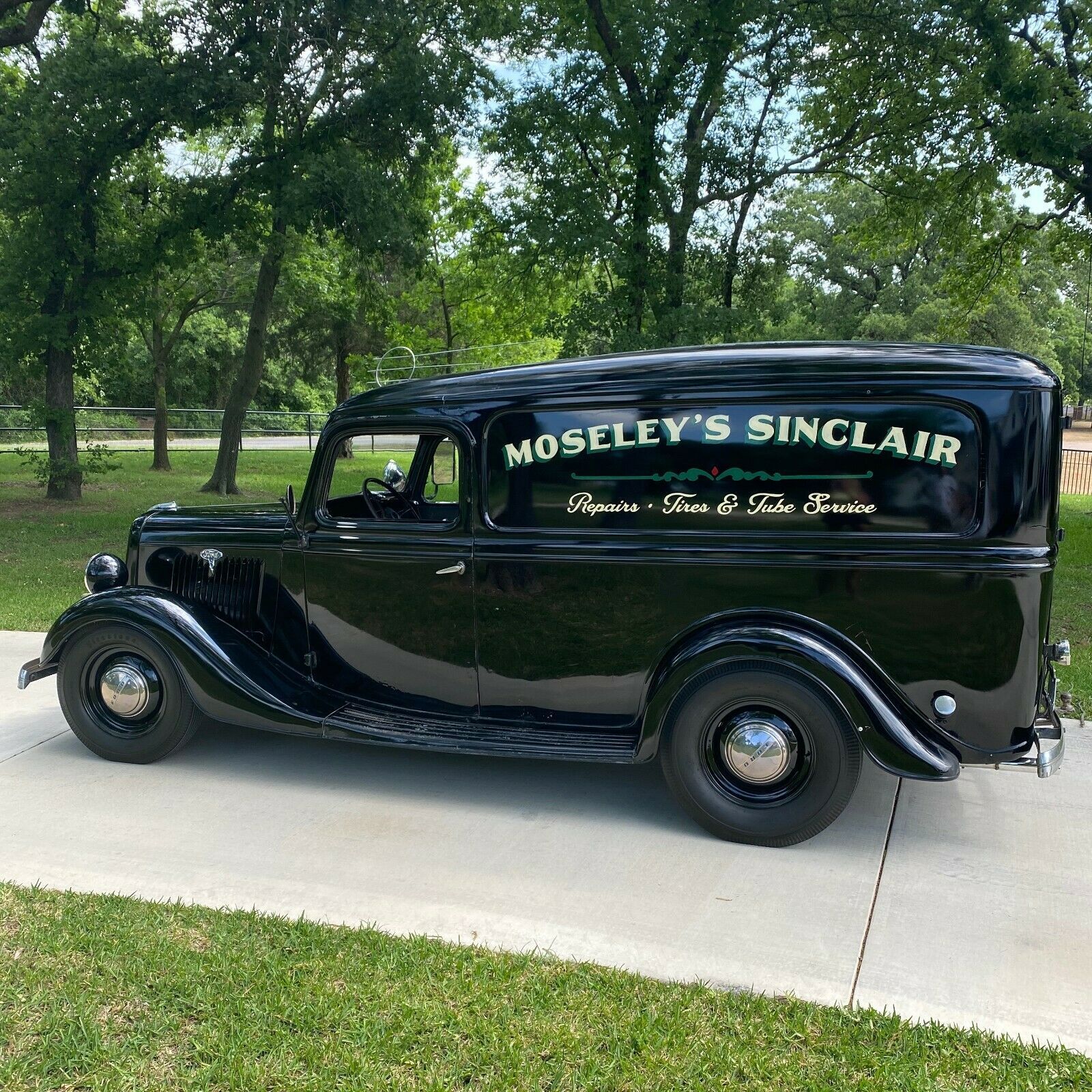 1935 ford panel truck | pickup | coupe | vintage sinclair station truck