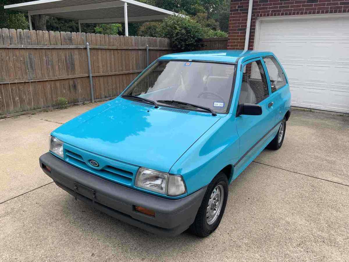 1993 ford festiva hatchback blue fwd manual l