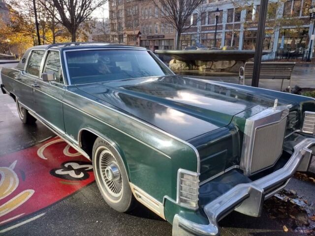 1978 lincoln town car sedan green rwd automatic