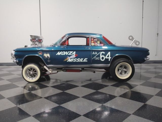 1964 chevrolet corvair monza gasser coupe 327 v8 supercharged 4 speed manual cla