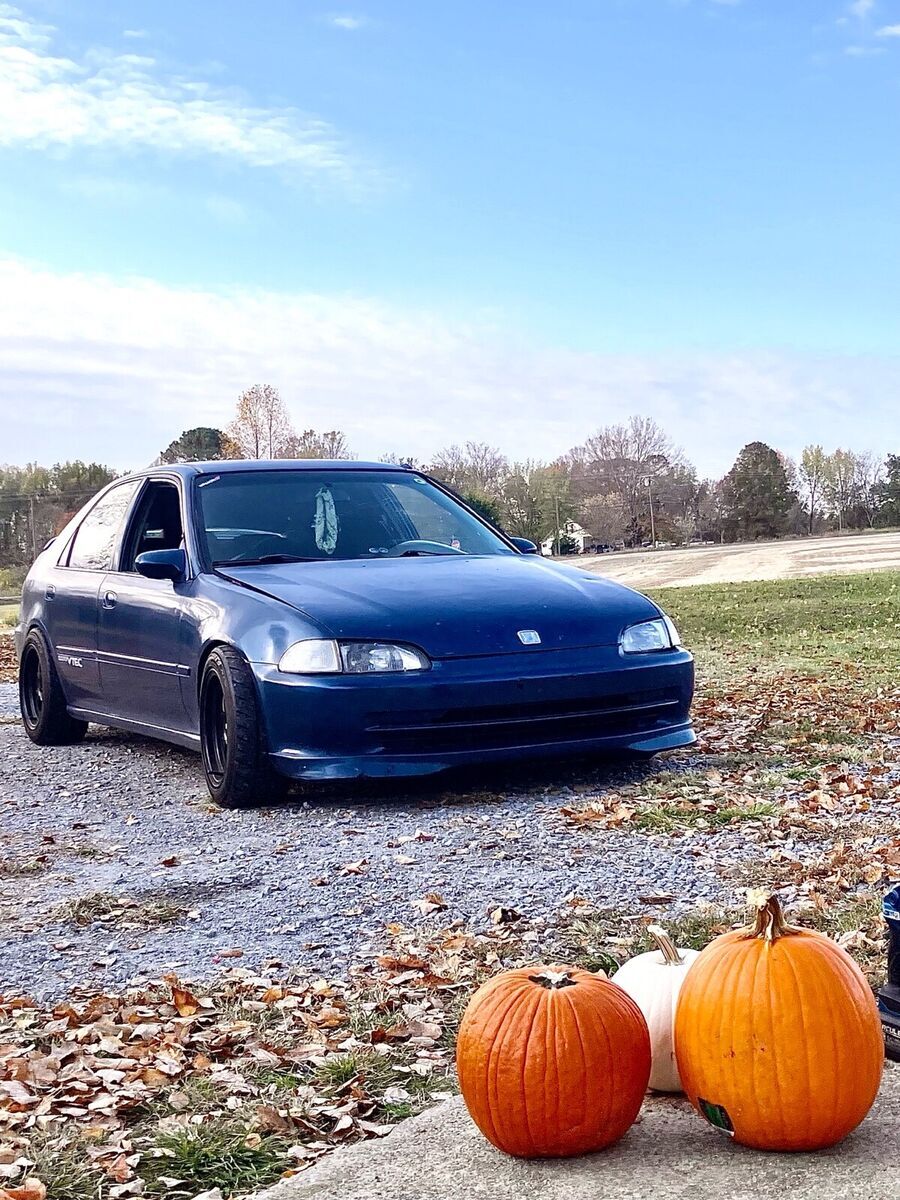1993 honda civic sedan blue fwd manual lx