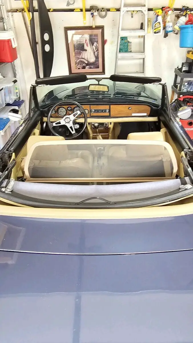 1982 fiat 124 convertible blue rwd manual spider