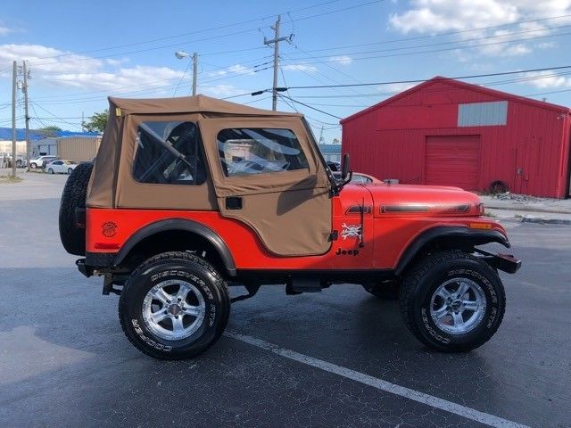 1980 jeep cj5 1 miles orange 289 ford v8 engine 4-speed
