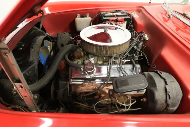 350 v8, auto, ps, pb, nova chassis, solid body, nice replica first year vette!!