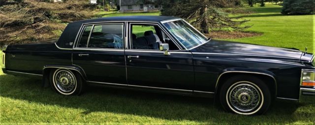 cadillac brougham d'elegance 1988 blue