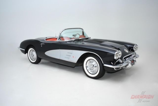 1958 chevrolet corvette 43,285 miles black manual