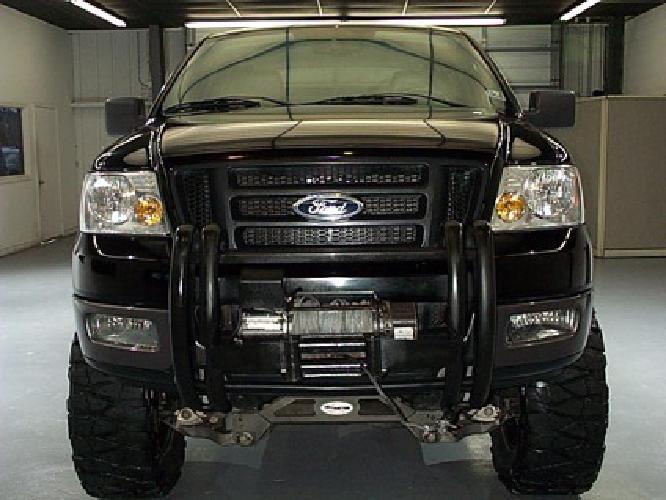 2005 ford f 150 supercrew fx4 4x4 lifted winch leather!! truck in miami, fl
