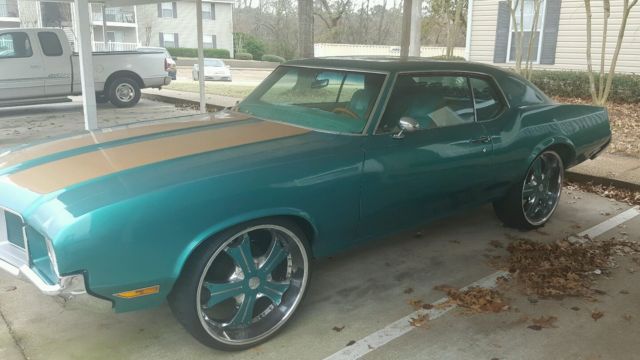 72 olds cutlass supreme teal green