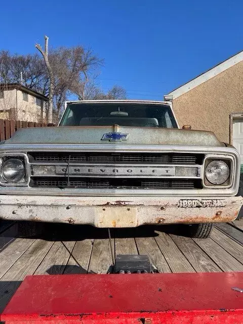 1969 chevrolet c-10 pickup blue base