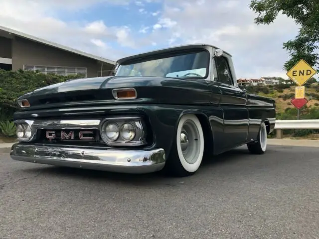 1966 gmc shortbed pickup 60's style resto-mod low-rider rat rod
