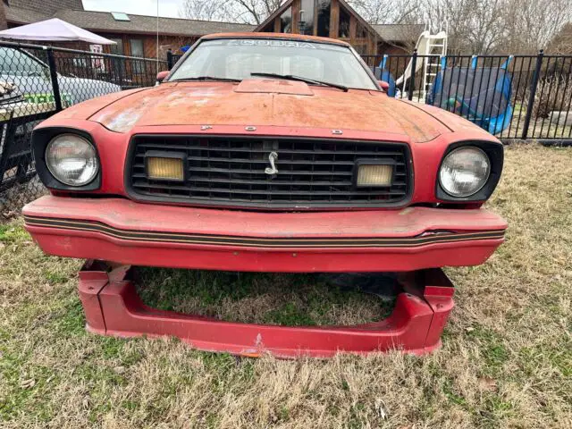 1978 ford mustang coupe red rwd manual king cobra