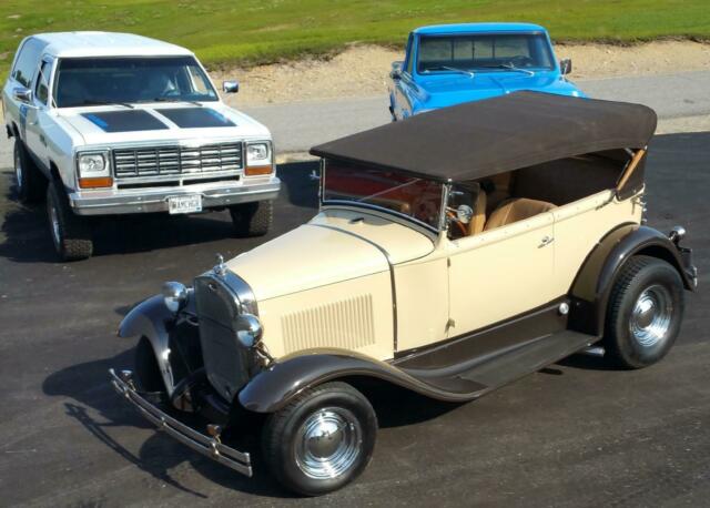 antique 1931 ford model a phaeton custom hot rod convertible coupe,maine