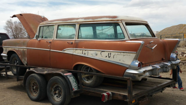 1957 chevrolet 210 - 4 door wagon nice colorodo dry car original motor