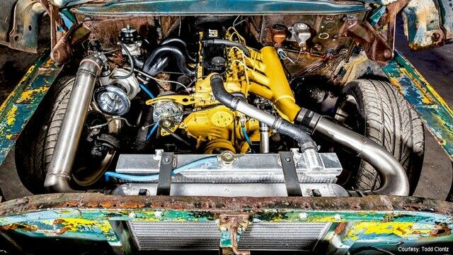 1960 ford f-100 hot rod diesel custom "frankenford" centerfold magazine truck