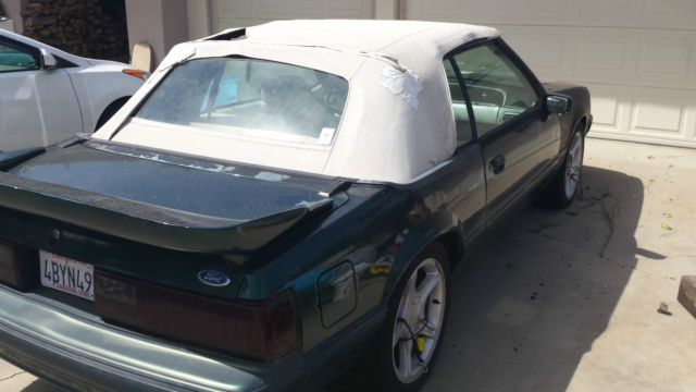 1990 ford mustang lx convertible 2-door 5.0l 25th anniversary