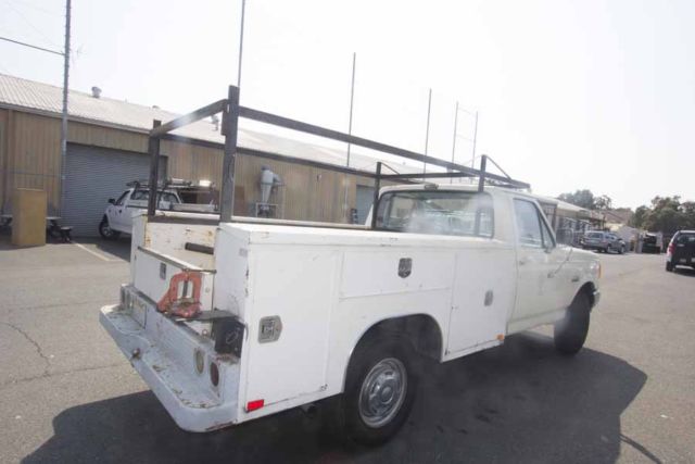 1990 ford f150 truck w lumber rack, galvanized steel bed, harbor bed boxes