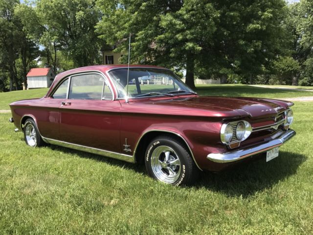 1964 chevrolet chevy corvair monza spyder palomar red 86,500 miles