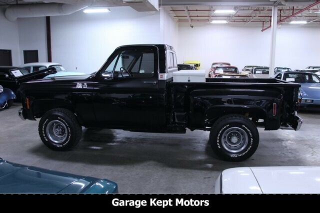 1976 gmc high sierra black pickup truck 400 v8 140837 miles