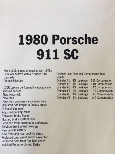 porsche 911 sc 1980