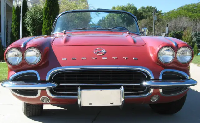 1962 corvette numbers matching, honduras maroon, 300hp powerglide 1 of 465