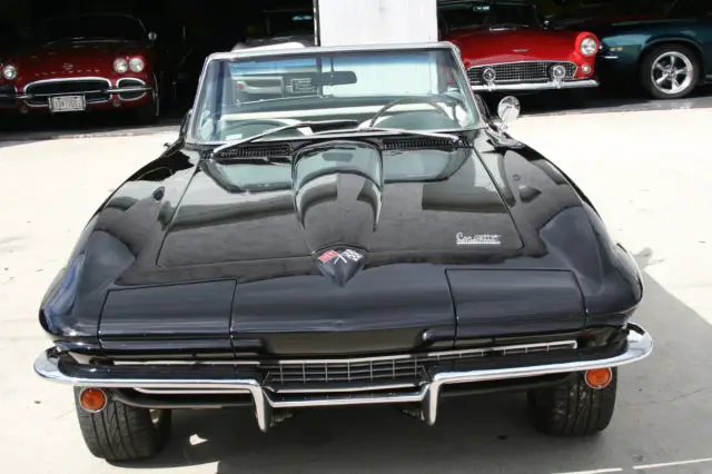 1966 corvette convertible 327/350hp 4-speed 17" american racing ride line tires