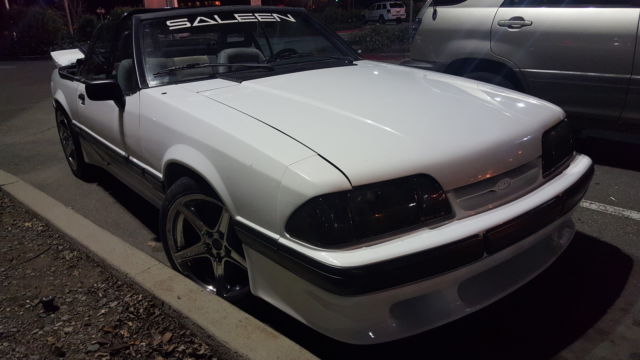 1988 ford mustang saleen convertible #499 93k miles window sticker build sheet