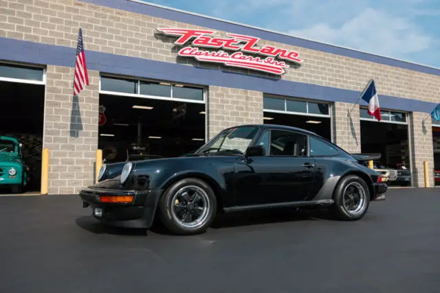 1976 porsche 930 factory black california car factory sunroof