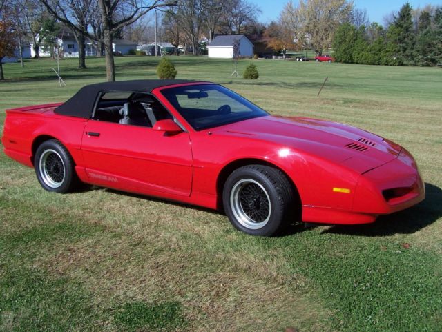 rare 1992 pontiac trans am convertible new tires