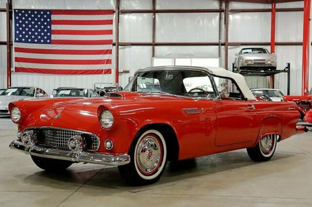 1955 ford thunderbird 24330 miles torch red convertible 292ci v8 automatic