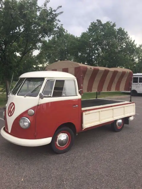 1963 vw type 2 transporter single cab-nice interior-fresh engine & tires-canopy