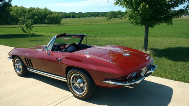 1965 corvette convertible complete fresh frame off restoration