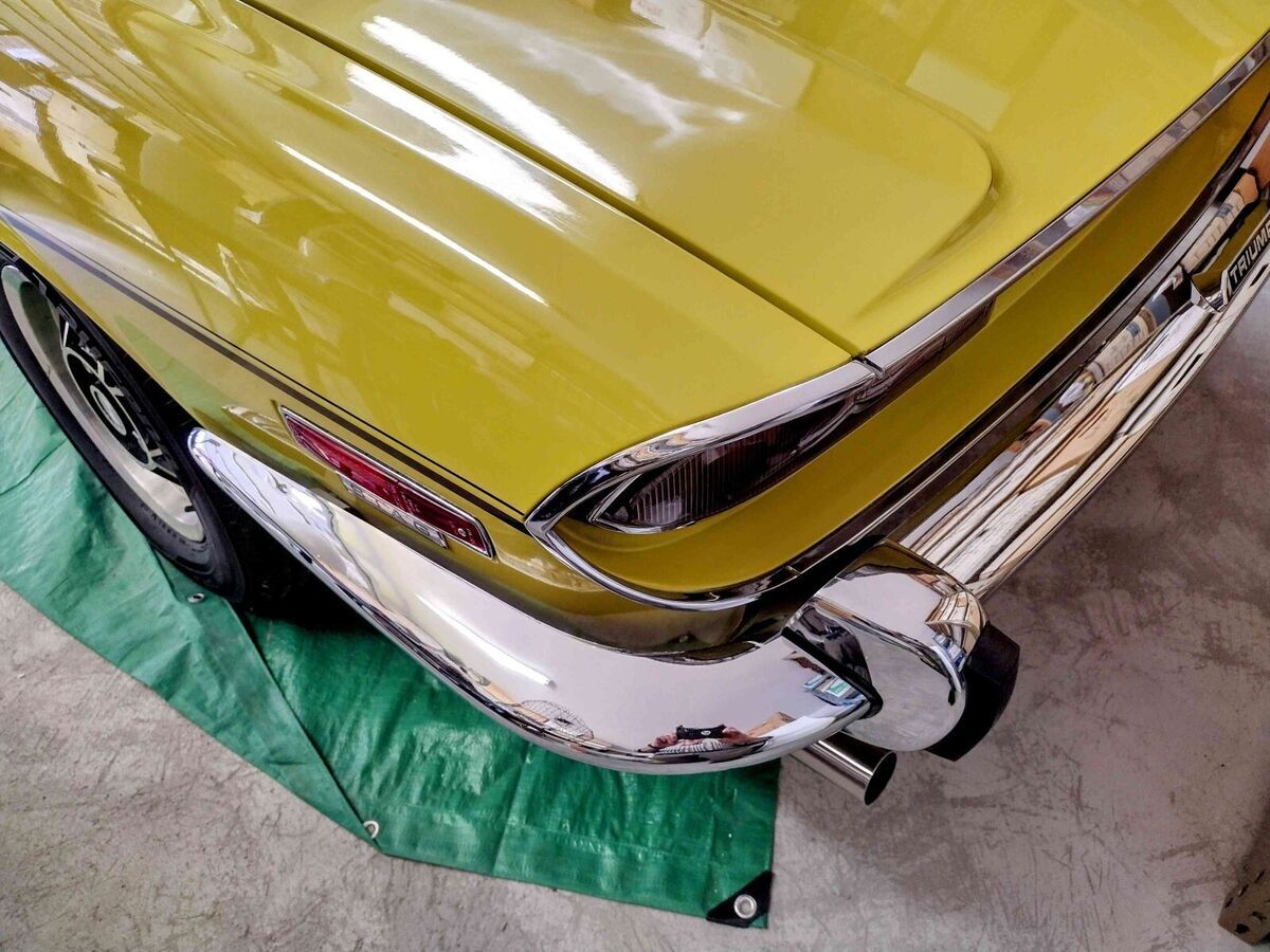 1973 triumph stag convertible yellow