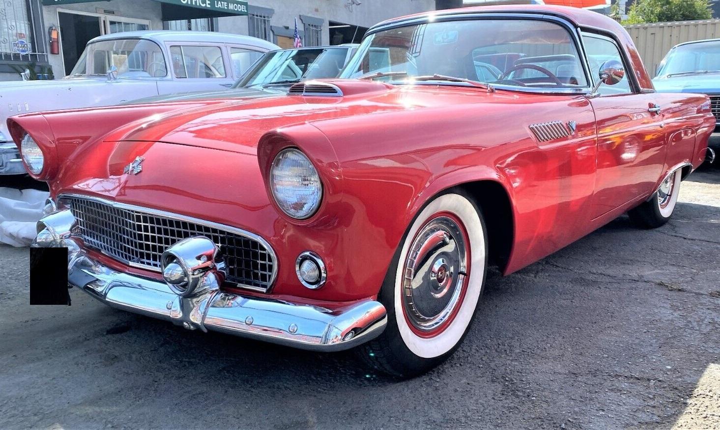 1955 ford thunderbird convertible 292cid v8 automatic 8740 miles