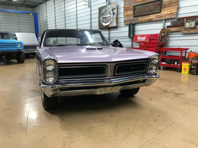 1965 pontiac gto convertible 4 speed iris mist frame off with 28 miles on motor
