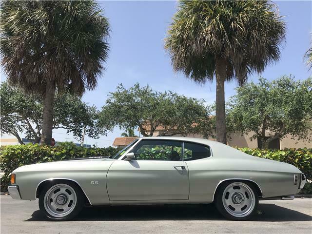1972 chevrolet chevelle 84,705 miles silver coupe 3.9