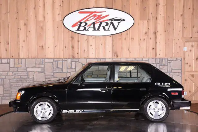 1986 dodge omni shelby glhs black 4dr hatchback auto manual