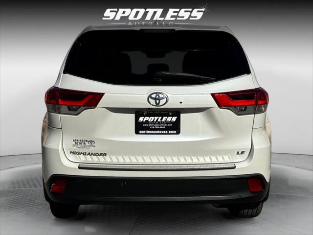 2017 toyota highlander le plus