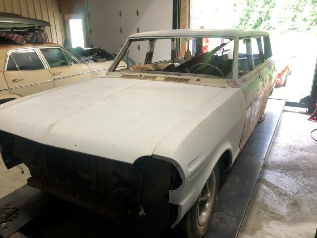 chevy ii wagon same owner since 1984 barn find!!