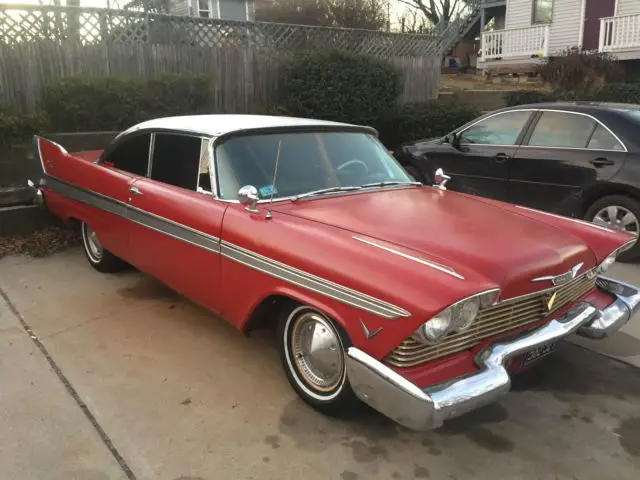 1957 plymouth fury not belvedere with 1958 extras